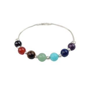 God Rainbow Bracelet Sterling Silver 925 Crystal Beaded Jewelry Handmade Artisan